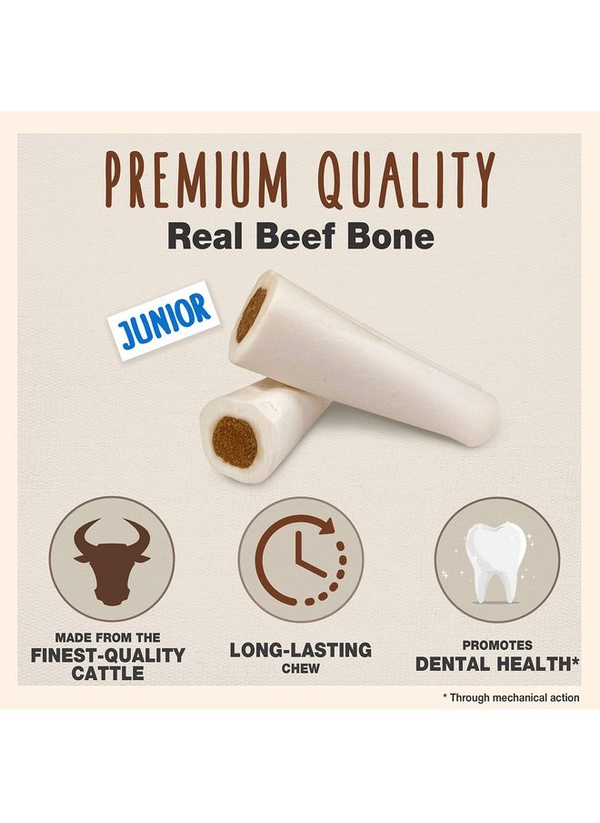 Cadet - Cadet Junior Stuffed Shin Bones - Highly Digestible, High Protein, Long-Lasting Dog Chew Bone for Aggressive Chewers, Supports Dental Health, - Peanut Butter Flavor, Petite (2 Count) - Image 1