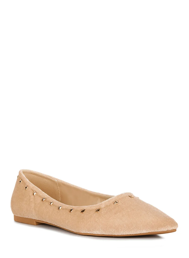 London Rag Casual Walking Metallic Loafers Beige