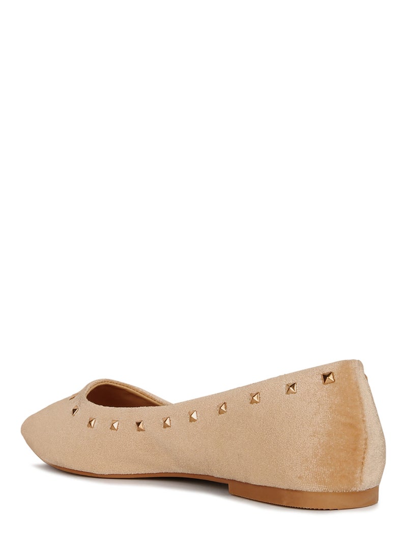 لندن راج حذاء لوفر معدني كاجوال للمشي باللون البيج - Image 3