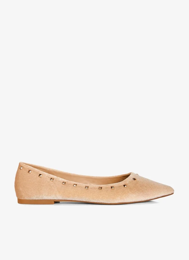 Casual Walking Metallic Loafers Beige