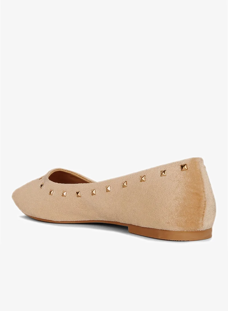 London Rag beige Casual Walking Metallic Loafers Beige for Women | Best Price UAE