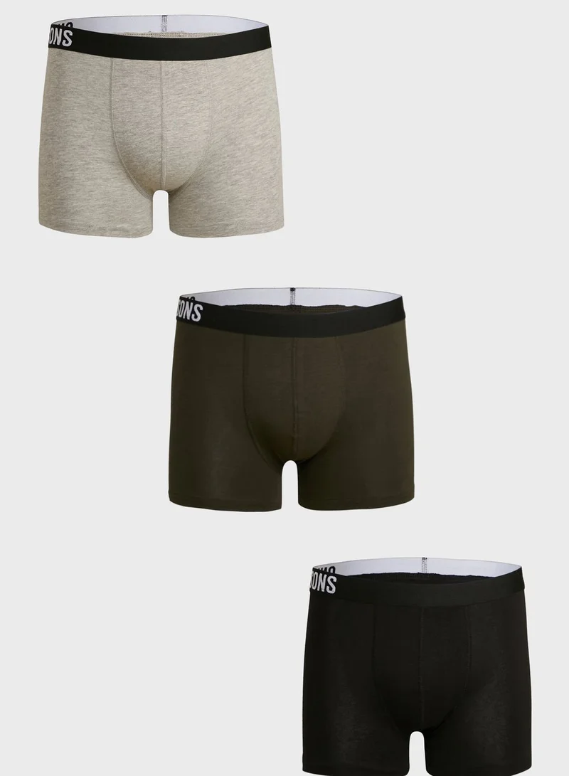 Only & Sons 3 Pack Essential Trunks