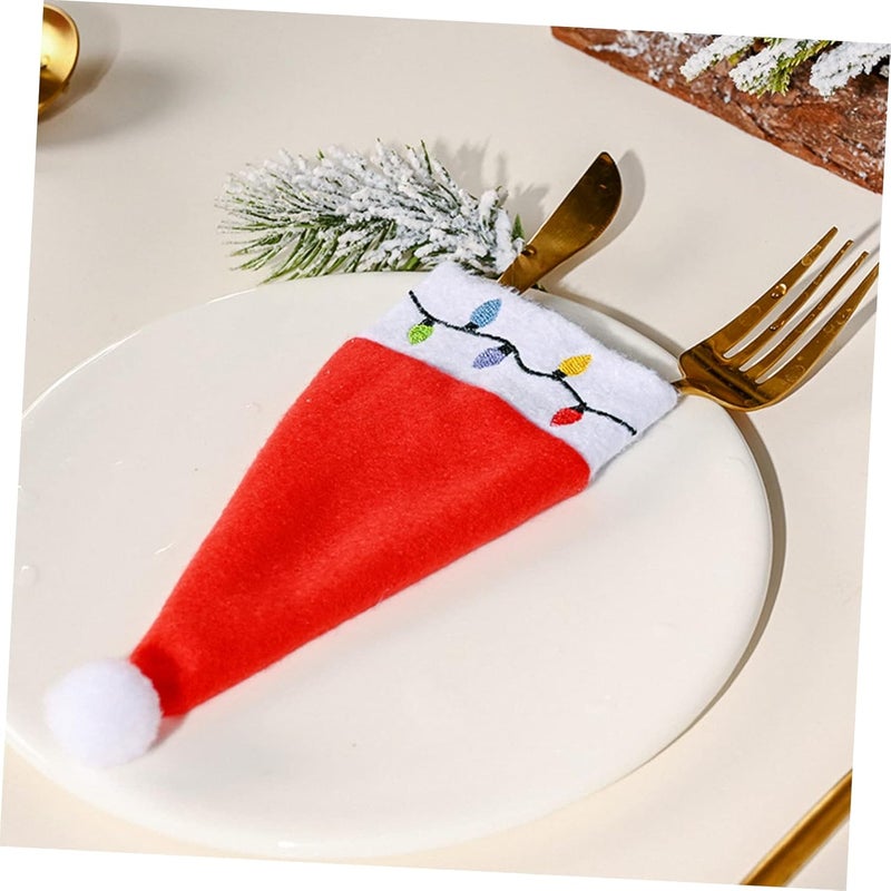Nationwide warehouse layout Ciieeo 8Pcs Christmas Hat Cutlery Holder Non-woven Fabric Tableware Pocket for Dining Table Decoration Adorable Xmas Supply with Fork and Cutter Covers Varied dimensions Diverse application fit Elegant upgraded practical design Multi-market matching options Global assemble options Easy store & transit build Affordable fast purchase options Periodic restock local Multi-use qualified quality Any KSA address orderable All preference matching build On-demand local restock Regional central warehouse stock Fast intercity distribution Storage transit efficiency build Updated modern design Periodic stock arrangement Scheduled warehouse deliver Oil resistant Multi-price design picks Rack friendly Versatile application Modern versatile shape Gulf user preference oriented build - Image 2
