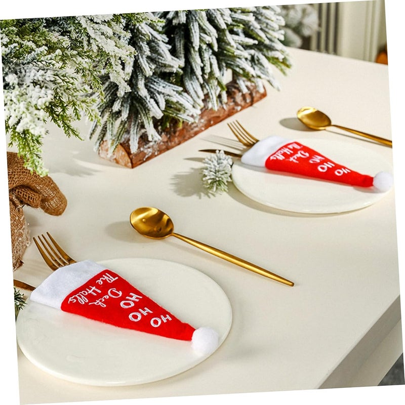 Nationwide warehouse layout Ciieeo 8Pcs Christmas Hat Cutlery Holder Non-woven Fabric Tableware Pocket for Dining Table Decoration Adorable Xmas Supply with Fork and Cutter Covers Varied dimensions Diverse application fit Elegant upgraded practical design Multi-market matching options Global assemble options Easy store & transit build Affordable fast purchase options Periodic restock local Multi-use qualified quality Any KSA address orderable All preference matching build On-demand local restock Regional central warehouse stock Fast intercity distribution Storage transit efficiency build Updated modern design Periodic stock arrangement Scheduled warehouse deliver Oil resistant Multi-price design picks Rack friendly Versatile application Modern versatile shape Gulf user preference oriented build - Image 4