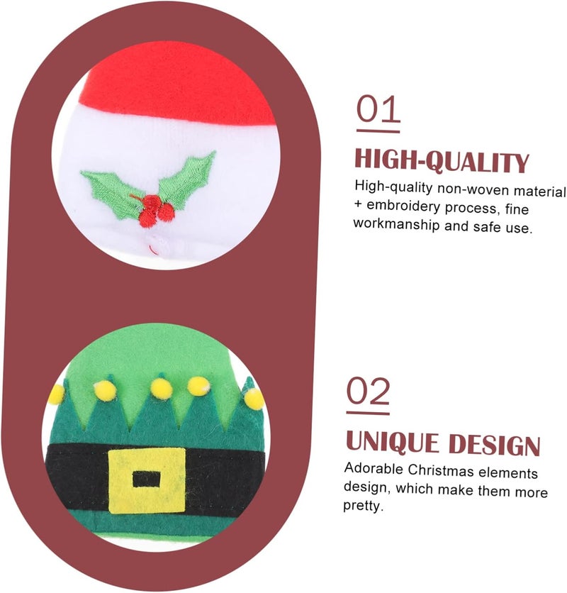 Nationwide warehouse layout Ciieeo 8Pcs Christmas Hat Cutlery Holder Non-woven Fabric Tableware Pocket for Dining Table Decoration Adorable Xmas Supply with Fork and Cutter Covers Varied dimensions Diverse application fit Elegant upgraded practical design Multi-market matching options Global assemble options Easy store & transit build Affordable fast purchase options Periodic restock local Multi-use qualified quality Any KSA address orderable All preference matching build On-demand local restock Regional central warehouse stock Fast intercity distribution Storage transit efficiency build Updated modern design Periodic stock arrangement Scheduled warehouse deliver Oil resistant Multi-price design picks Rack friendly Versatile application Modern versatile shape Gulf user preference oriented build - Image 5
