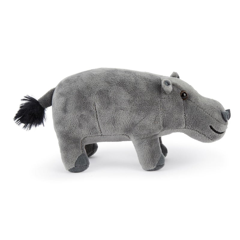 Zappi Co 100% Recycled Plush Toy, Hippo (23 cm Length) Soft, Cuddly, Environmentally Friendly Animal Collection for Newborn Child First Child - Image 2