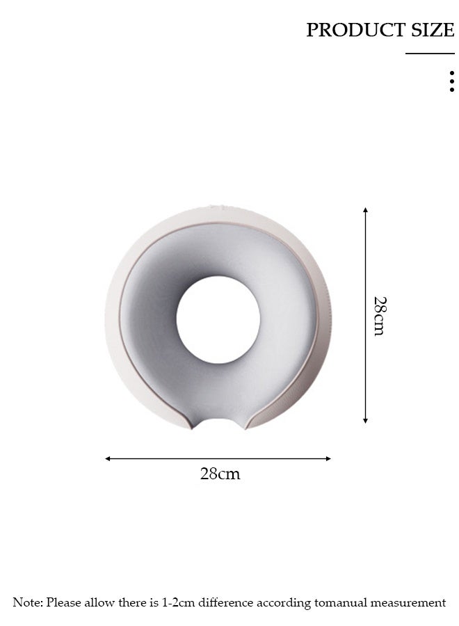 DUNISO Massage Face Pillow, Ergonomic Memory Office Nap Pillow, High Rebound Face Down Pillow for Sleeping, Face Rest Neck Head Cushion for Spa Salon Travel - Image 2