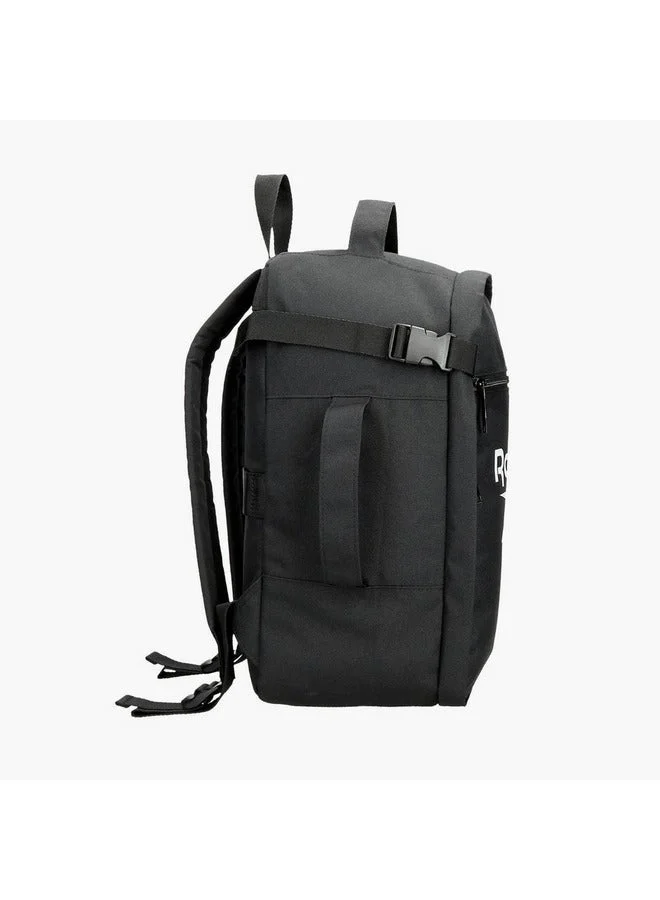 Reebok  Logo Print School Backpack With Adjustable Straps And Zip Closure - 38X19X43 Cm  | Best Price UAE