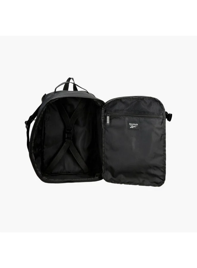 Reebok  Logo Print School Backpack With Adjustable Straps And Zip Closure - 38X19X43 Cm  | Best Price UAE