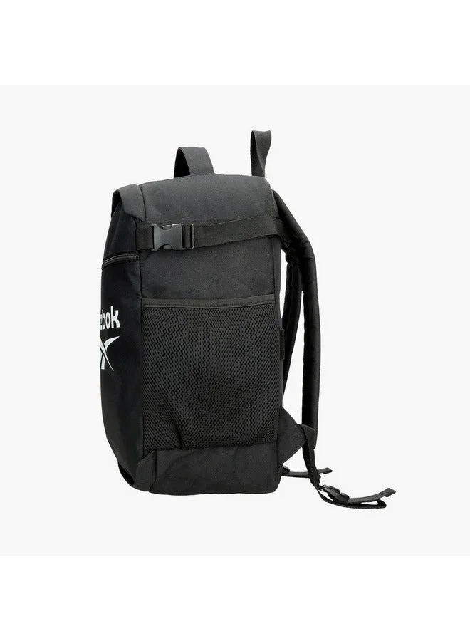 Reebok  Logo Print School Backpack With Adjustable Straps And Zip Closure - 38X19X43 Cm  | Best Price UAE