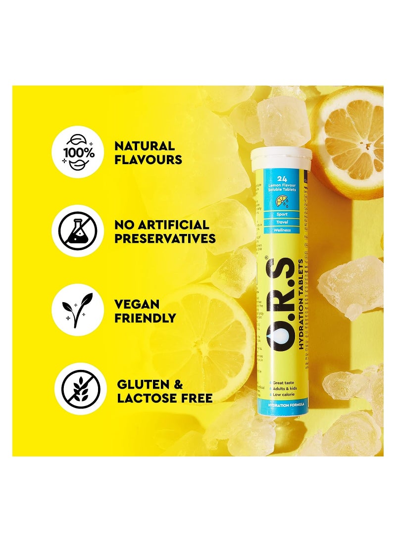 ORS O.R.S Hydration Tablets Lemon Flavor, Pack of 4  - Image 3