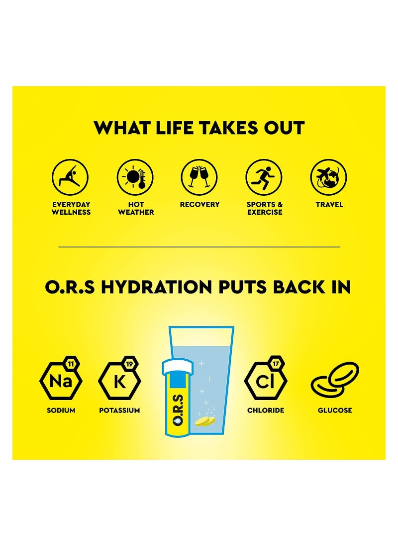 ORS O.R.S Hydration Tablets Lemon Flavor, Pack of 4  - Image 4
