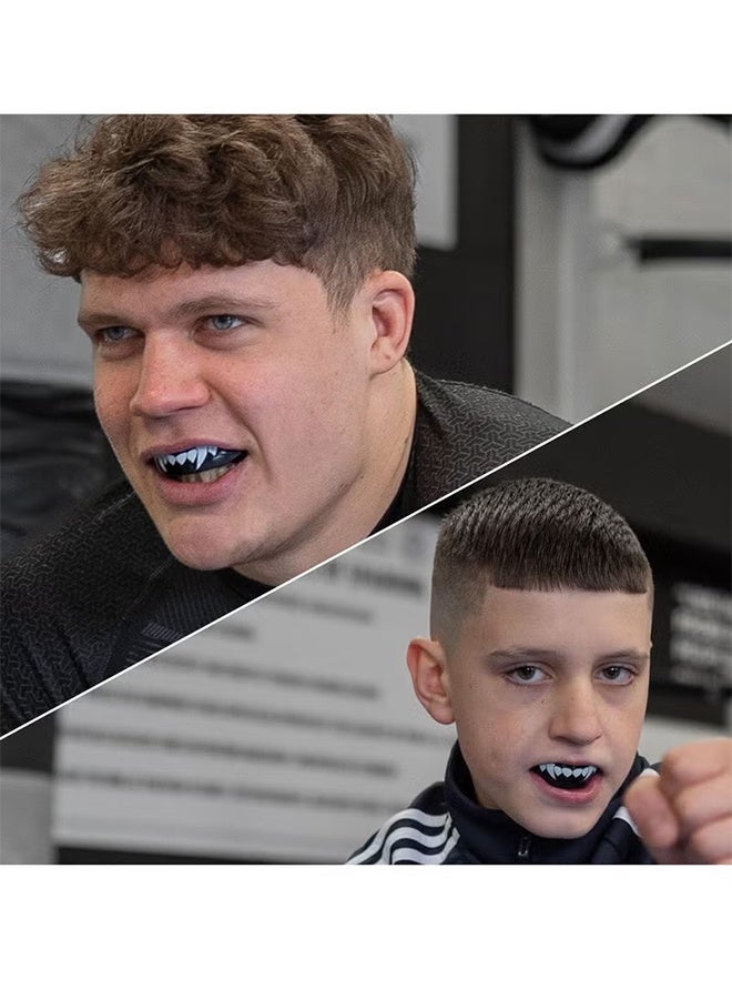 واي جيه حماية الفم بتصميم رفيع، مع واقي لثّة للبالغين والشباب مع علبة لممارسة الملاكمة، الرجبي، فنون القتال، الجودو، الكاراتيه، الهوكي وجميع الألعاب الرياضية القتالية. - Image 5