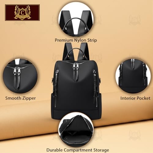 CLASSIC SMUGGLER Laptop Backpack for College School bag for boys and girls, college bag for women and men, office bag, travel bag (Black) - Image 3