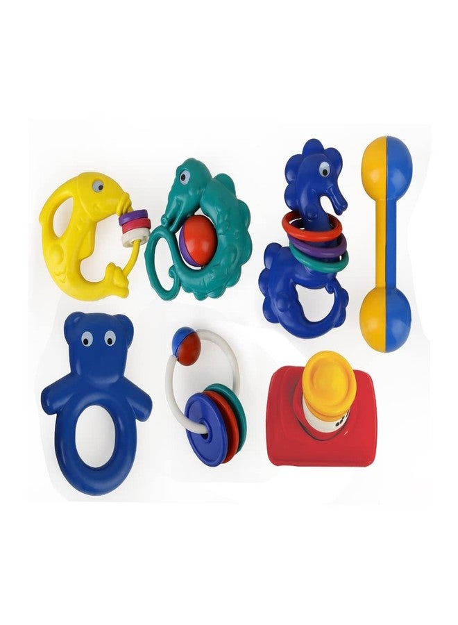 Shooting Star Super Gift Set - Newborn Essentials Multicolor Set | 9 Newborn Toys Set | Rattles & Teethers | Perfect Baby Gift 0 Months+ - Image 1