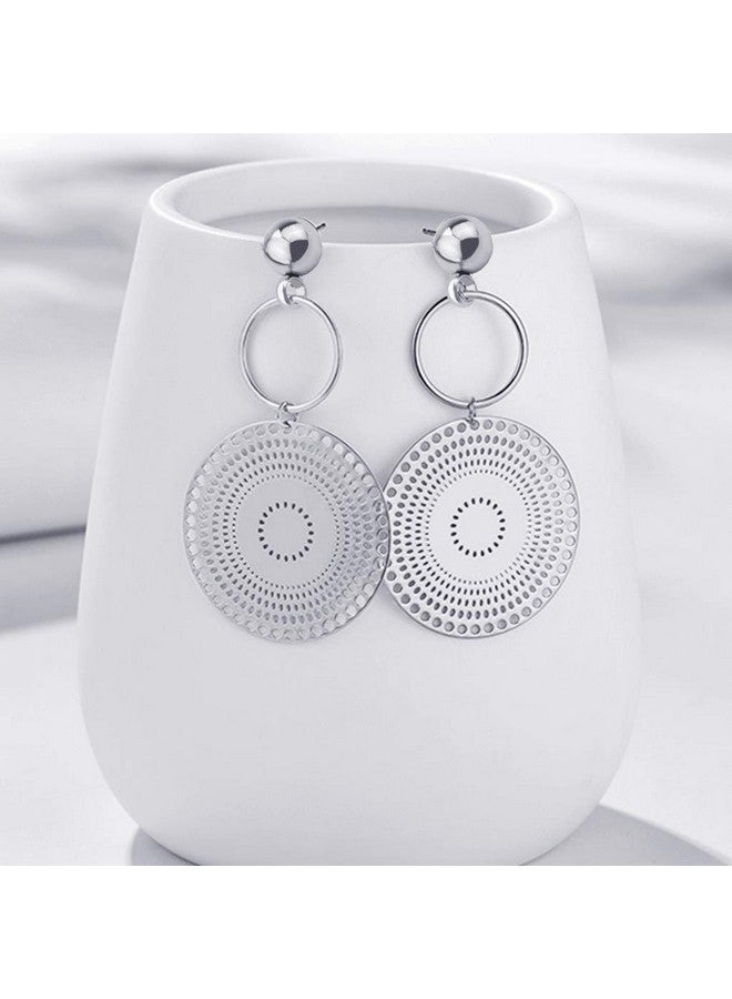 تونج كلاود 100 قطعة من أعمدة الأقراط المضادة للحساسية من Tongcloud، أقراط مرصعة من الفولاذ المقاوم للصدأ والفضة مع حلقات، أعمدة كروية 5 مم لصنع أقراط المجوهرات (فضي، 5 مم) - Image 5