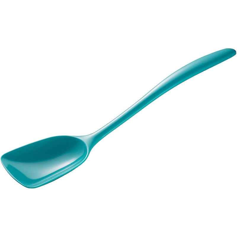 Gourmac Hutzler 11 Inch Melamine FlatFront Spoon Turquoise