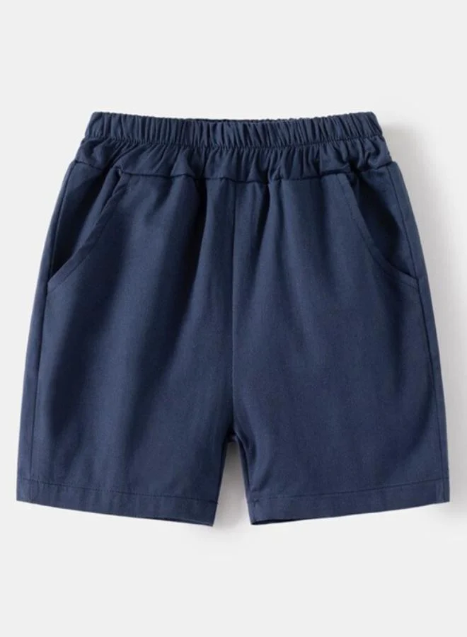 YUNIQEE Grey Polo Collar Short Sleeve Applique Tshirt & Shorts
