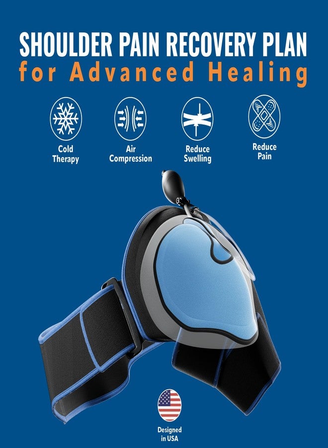Braceapedia Polar Bear Cryo Shoulder Brace for Women & Men, Medical Grade Cold & Compression Therapy, Post Surgery Recovery, Shoulder Ice Pack, Great for Sports and Athletes, Adjustable Universal Fit, Black - Image 2