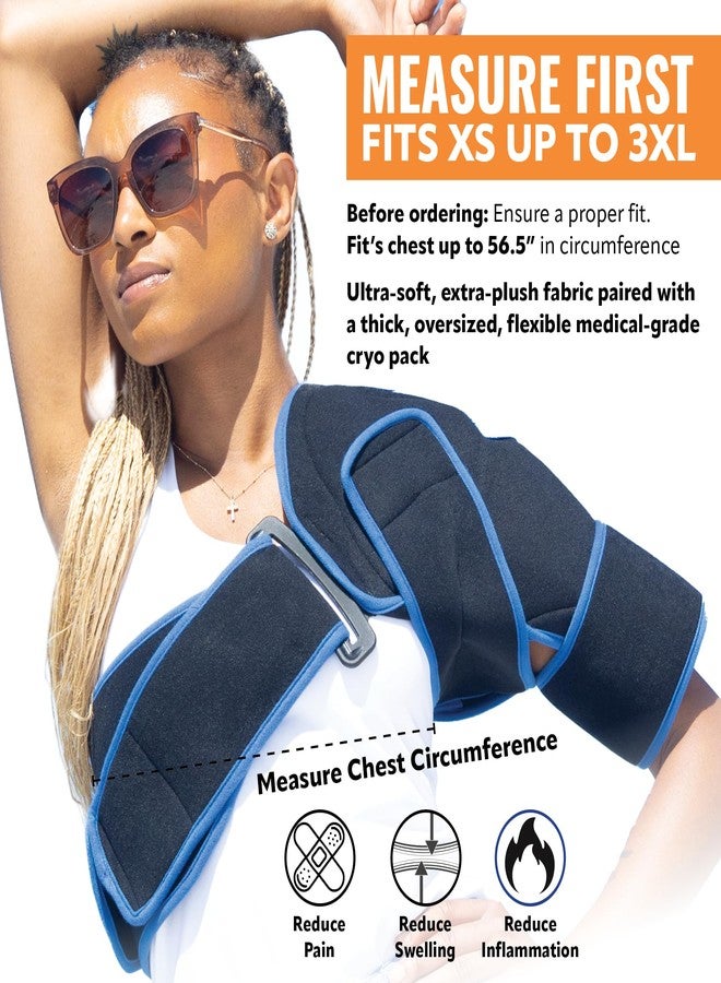 Braceapedia Polar Bear Cryo Shoulder Brace for Women & Men, Medical Grade Cold & Compression Therapy, Post Surgery Recovery, Shoulder Ice Pack, Great for Sports and Athletes, Adjustable Universal Fit, Black - Image 3