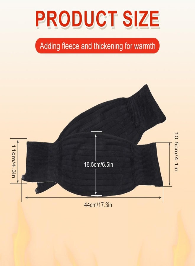 ericotry Unisex Winter Warm Thicken Cashmere Wool Knee Brace Support Pads Leg Warmers Thin Knee Sleeves for Men and Women Sports and Daily Wear (Dark Grey) - Image 2