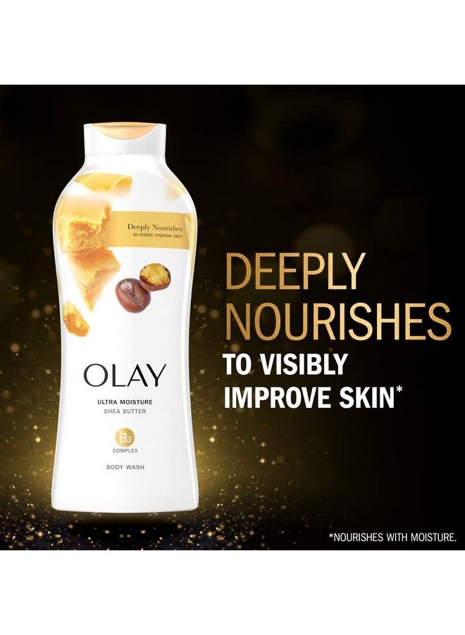 Olay غسول جسم موفّر للترطيب الفائق مع زبدة الشيا 22 أوز (عبوة من 4) - Image 3