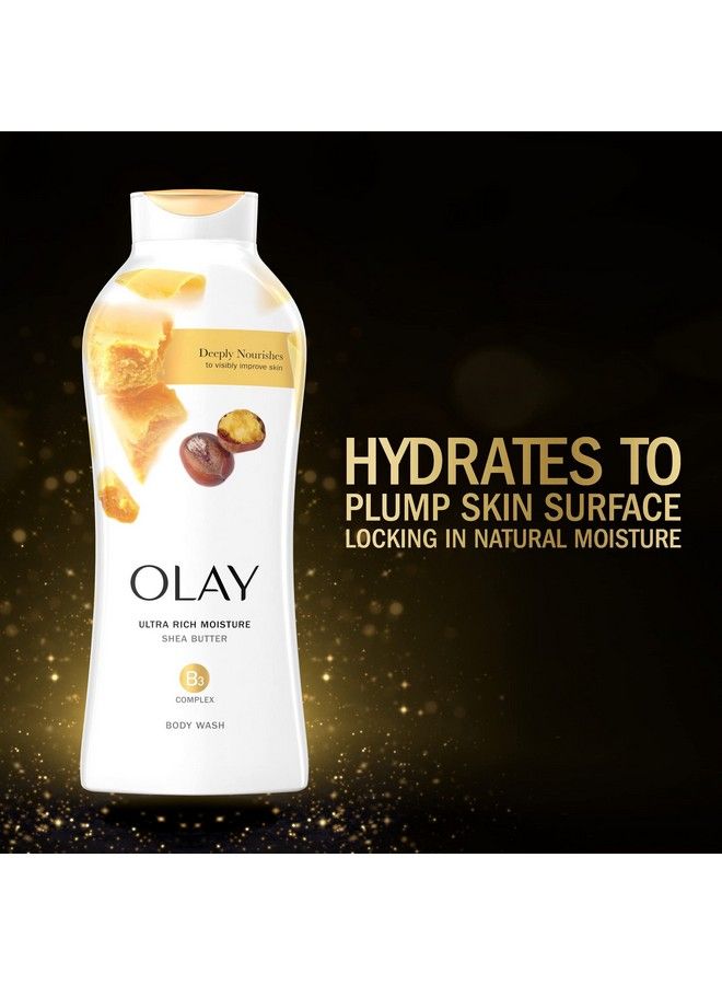Olay غسول جسم موفّر للترطيب الفائق مع زبدة الشيا 22 أوز (عبوة من 4) - Image 5