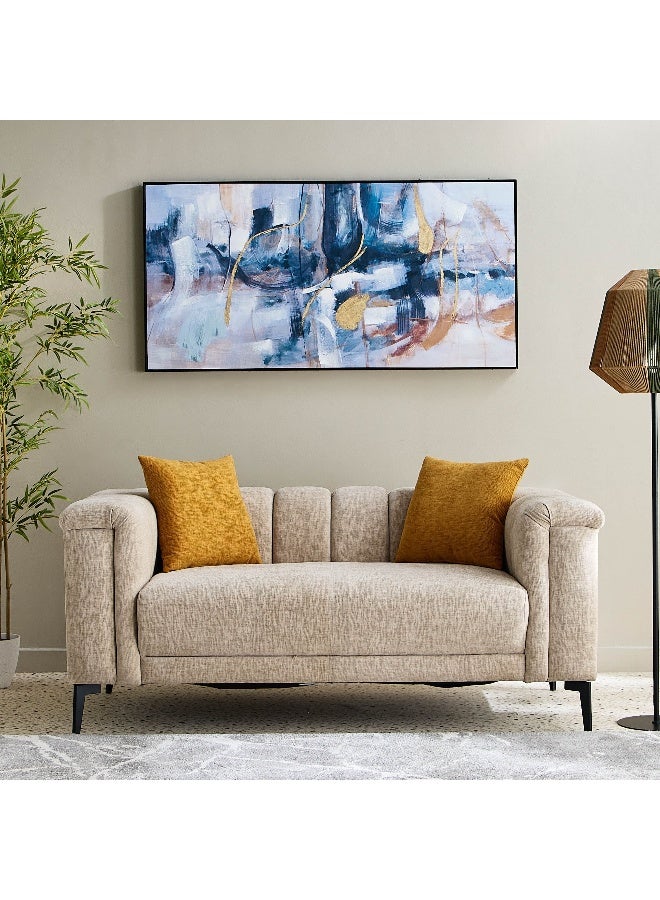 Home Box Nantes 2-Seater Fabric Sofa with 2 Cushions - Image 2