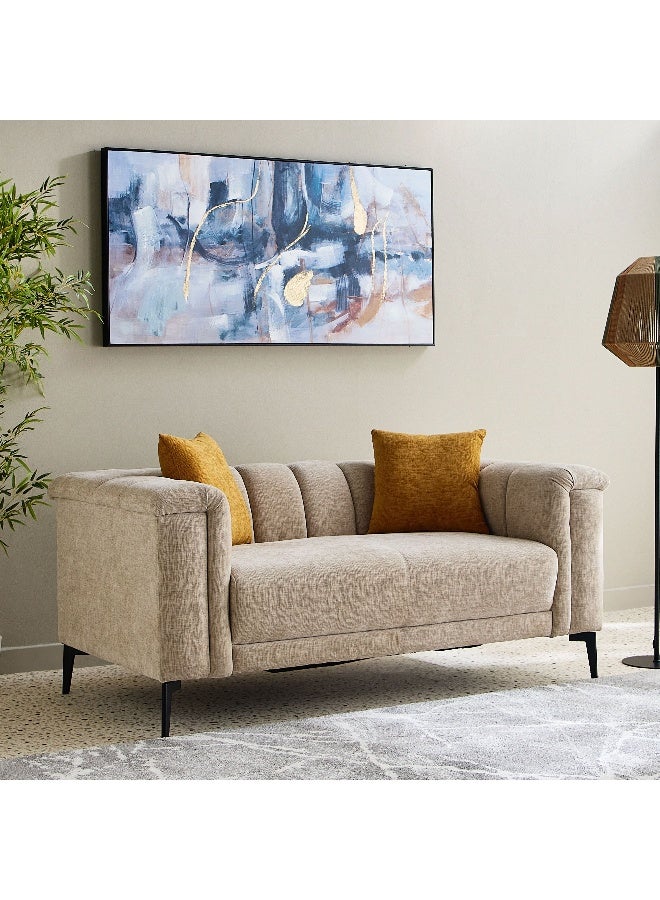 Home Box Nantes 2-Seater Fabric Sofa with 2 Cushions - Image 1