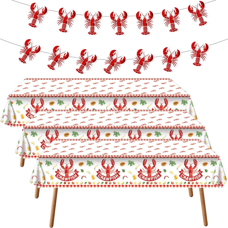 Iceyyyy Eid Mubarak Table Cover-Ramadan Table Cloth-Arabesque Table Cover for Eid (Crawfish) - Image 1