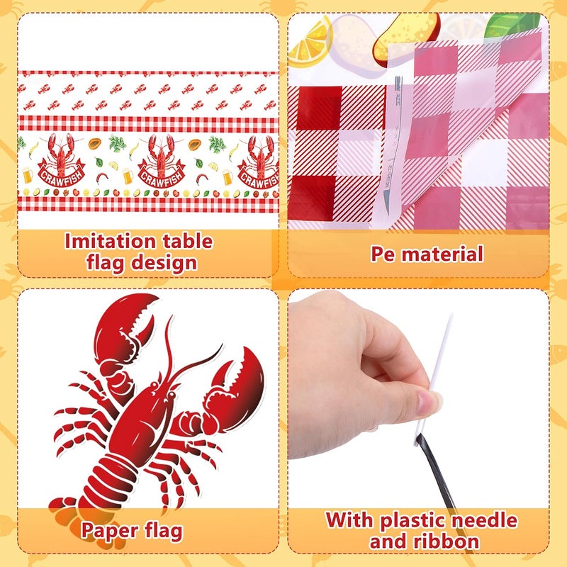 Iceyyyy Eid Mubarak Table Cover-Ramadan Table Cloth-Arabesque Table Cover for Eid (Crawfish) - Image 3