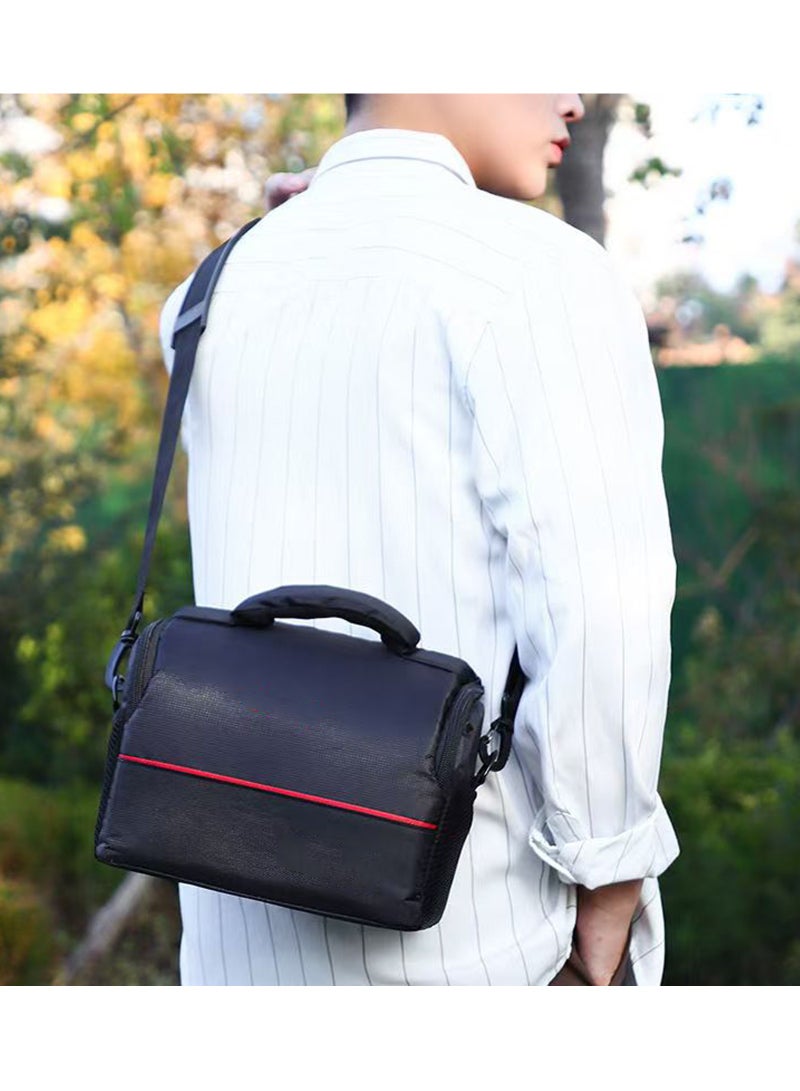 Digital Camera Bag Organized Compartments Multi-Functional Professional Shoulder Crossbody Bag for DSLR Cameras, DVs, Long Zoom Lenses, Fishing Lights, and Instruments - Image 5