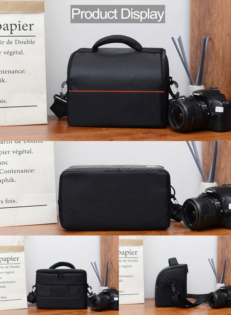 Digital Camera Bag Organized Compartments Multi-Functional Professional Shoulder Crossbody Bag for DSLR Cameras, DVs, Long Zoom Lenses, Fishing Lights, and Instruments - Image 2