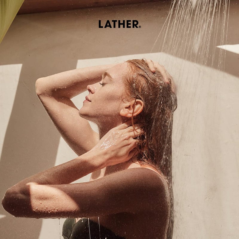 LATHER Avocado Mint Hair Mask Repair Treatment - Deep Conditioning Hair Mask to Smooth, Restore Strength & Shine on Dry or Damaged Hair - Leave In Conditioning Mask - Sulfate Free - 4 Fl Oz Tube - Image 3