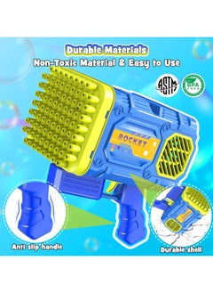 Generic Bubble Gun Machine for Kids 4-8: Automatic Bubble Guns with LED Lights - 86-Hole Bubble Blaster  - Image 3