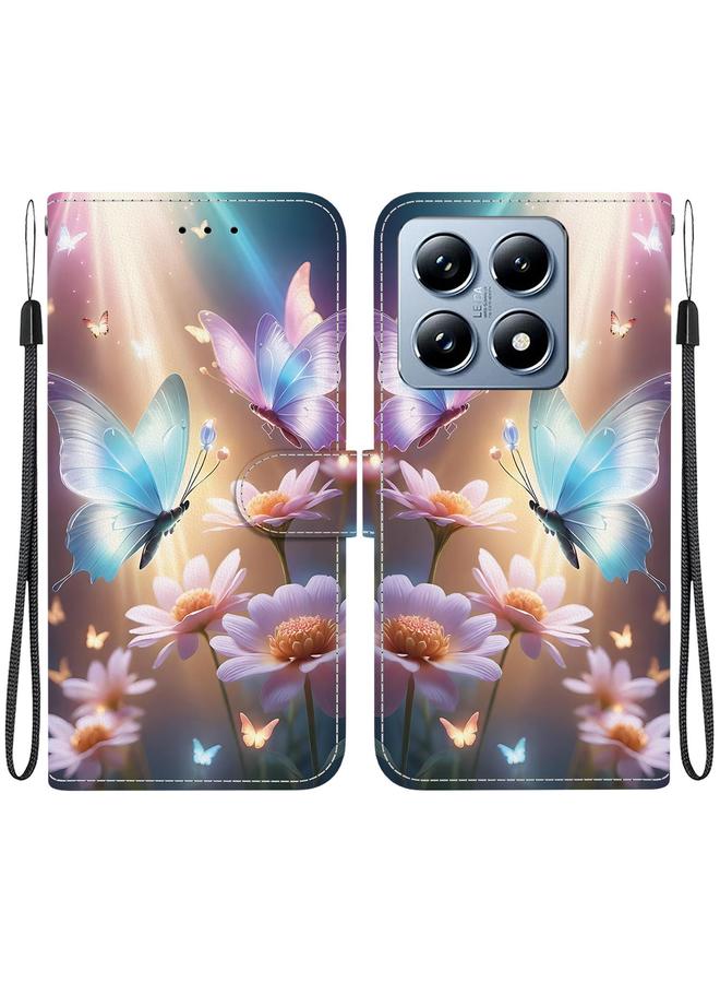 erorex Case For Xiaomi 14T Pro Crystal Texture Colored Drawing Leather Phone Case - Image 1