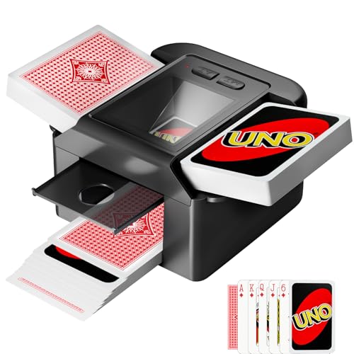 Vipdream Automatic Card Shuffler for 12 Decks Rechargeable Quiet Electric Card Shuffling Machine with USBC Dual Mode Auto Shuffler for UNO Poker Blackjack Texas Holdem Portable for HomePartyTravel - Image 1