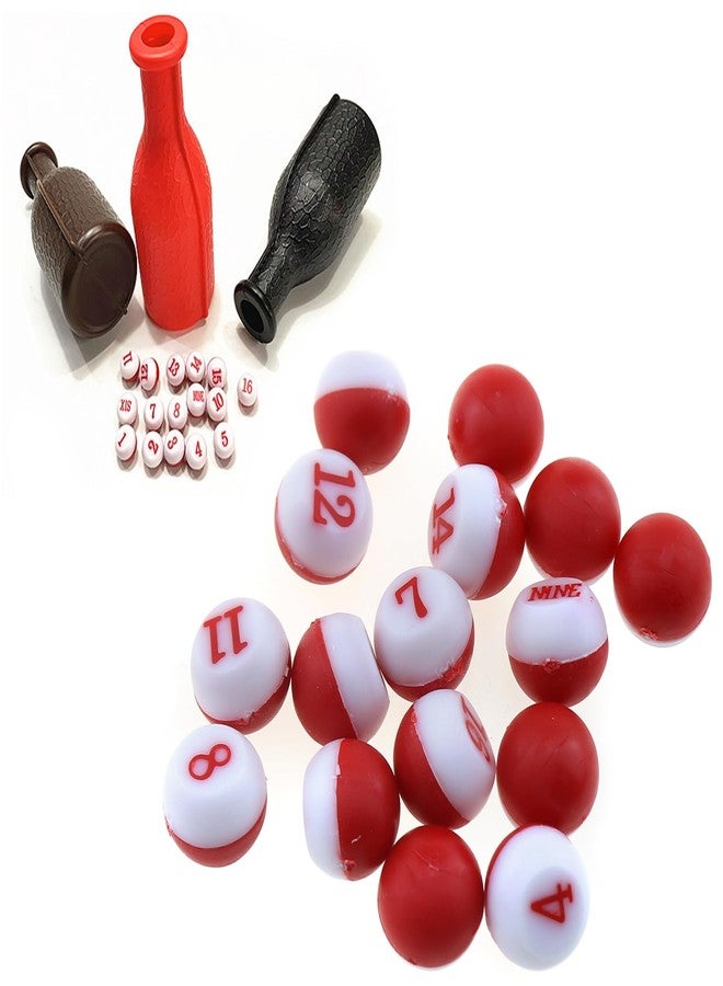 LUORNG 16PCS 2/3 Inch Diameter Red Billiard Number Dice Set PP Plastic Dice for Billiard Halls Billiard Table Accessories Suitable for Traditional Kelly and Pea Pools - Image 5
