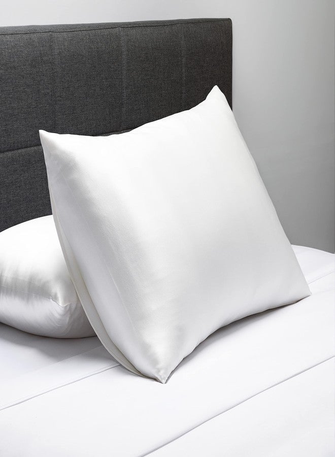 Fishers Finery 30mm 100% Pure Mulberry Silk Pillowcase, Quality Tested (White, Standard) - Image 3