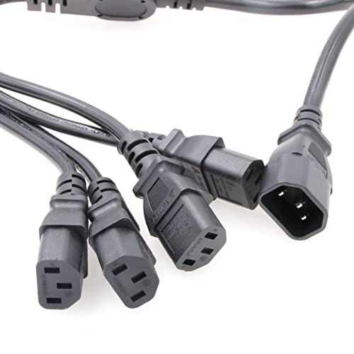Eonvic IEC 320 C14 Male to 4XC13 Female Y Type Splitter Power Cord (60cm) - Image 3