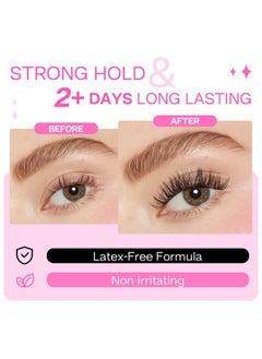 Calailis Lash Glue, Cluster Lash Glue For Diy Lash Extensions Super Strong Hold 48 Hours Long Lasting Lash Extension Glue For Lash Cluster Waterproof Non-Irritating Fast Drying Lash Glue  - Image 4