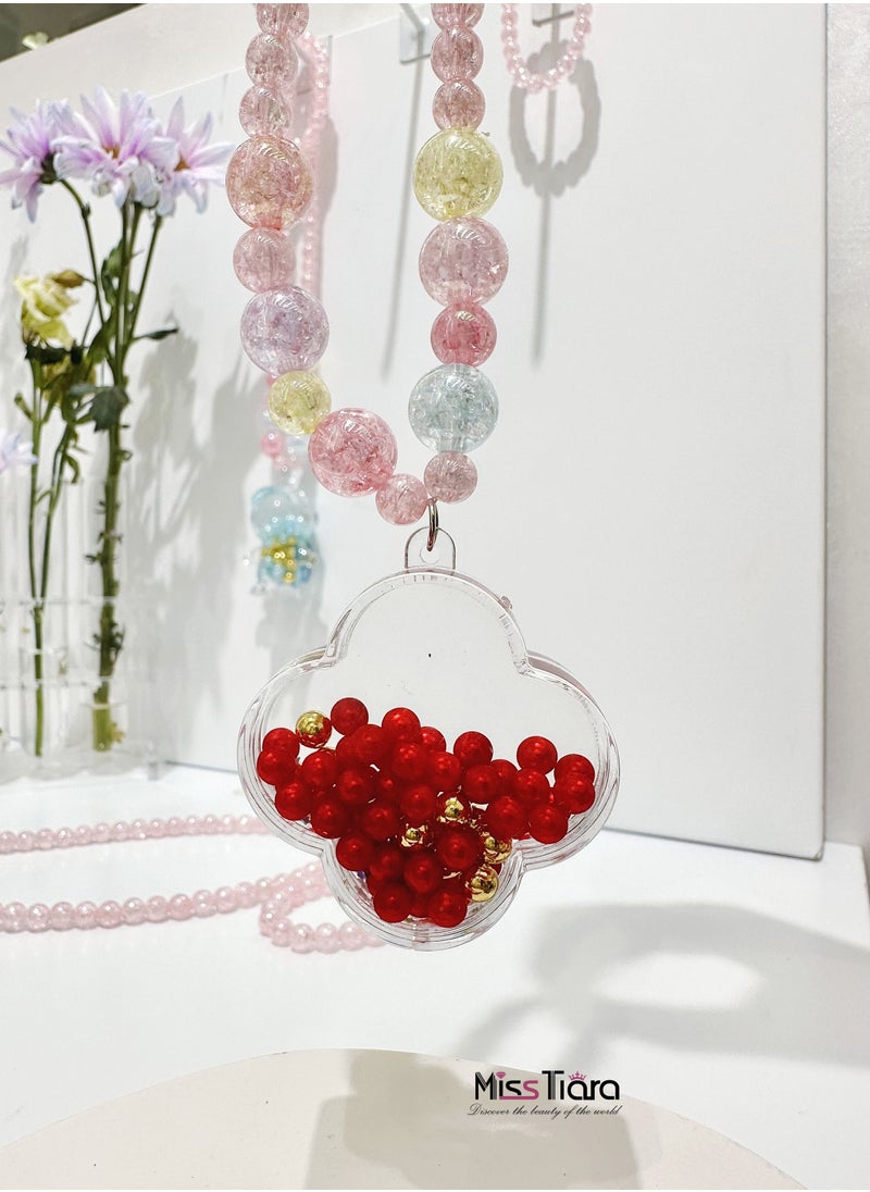 MissTiara 3 Set NEW Elegant Girls Jewelry Set Colorful Stretchy Beads Bracelets and Necklace Friendship Bracelets For Kids Girls Jewelry Party Favors  - Image 4