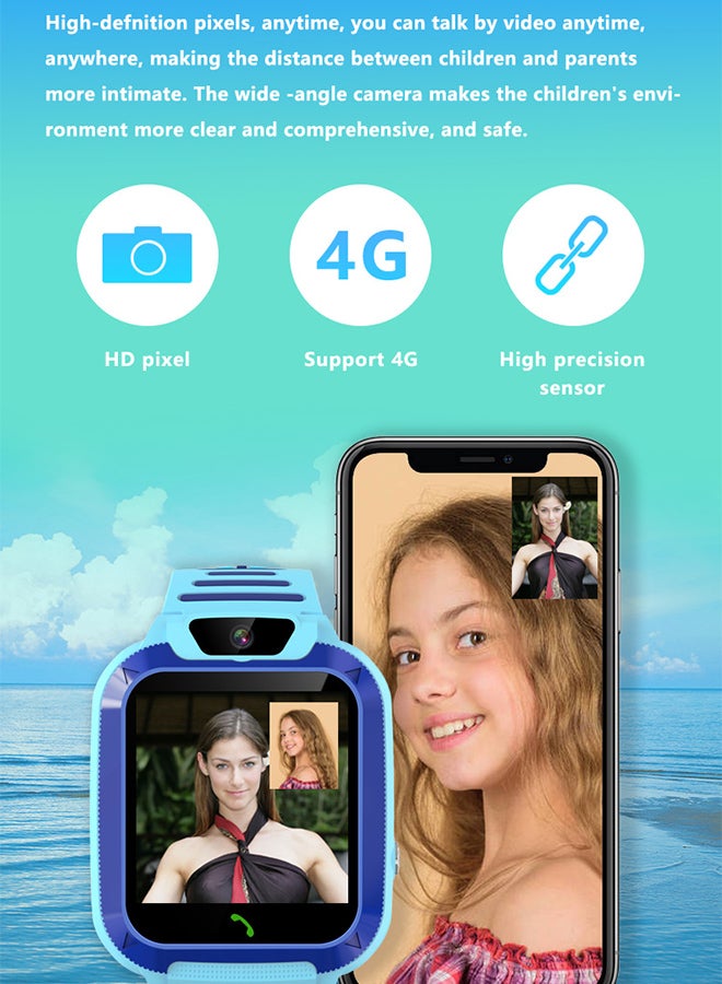 Smartwatch,Kids Fitness Activity Tracker Watch with Heart Rate/Sleep Monitor and Pedometer,IP67 Water Resistant Children's Watch with 8 Sport Modes,Suitable as a Gift for Kids(Blue) - Image 3