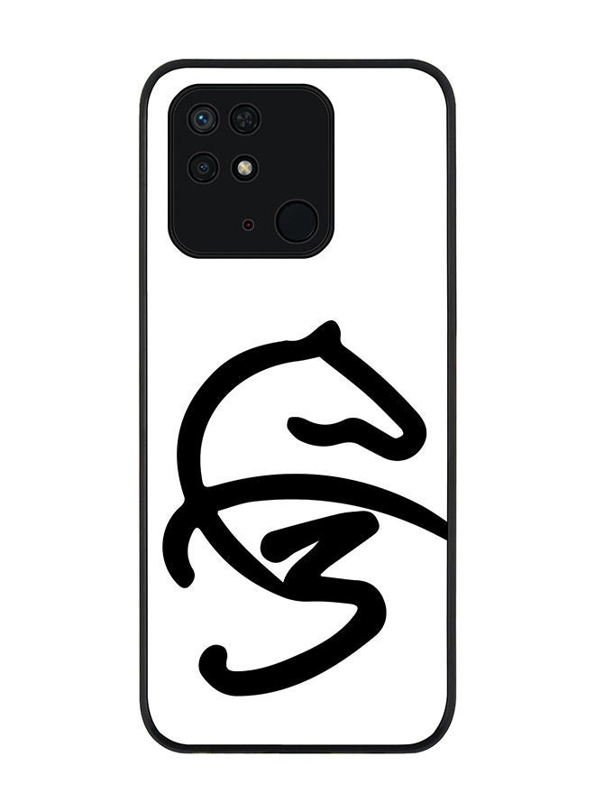 Stylizedd Rugged Black edge case for Redmi 10C 4G  Slim fit Soft Case Flexible Rubber Edges Anti Drop TPU Gel Thin Cover -  Faz3 Style White - Image 1