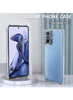 Generic Compatible with Xiaomi 11T 5G/11T Pro 5G Case Crystal Clear Anti Scratch Shock Absorption Cover Case HD Clear TPU Precise Cutouts and Slim Fit Transparent Cover 6.67 inch  - Image 2