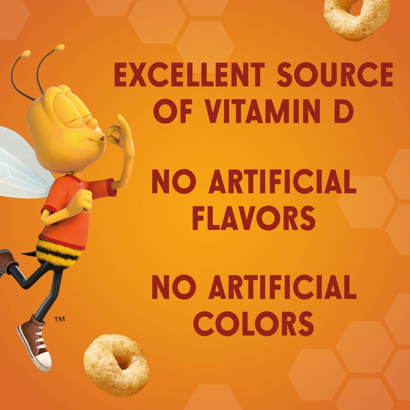 Cheerios Honey Nut Cheerios Breakfast Cereal Cup, Gluten Free, Single Serve Cereal, 1.8 oz (Pack of 12) - Image 5