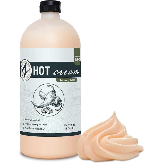 Zatural (950ml) - Organic Hot Cream-Cellulite Cream-Muscle Rub-Slimming Cream-Pain Relief-Body Wraps-Belly Fat-Skin Firming & Weight Loss-Professional Therapeutic Grade-Doctor Formulated (950ml) - Image 1