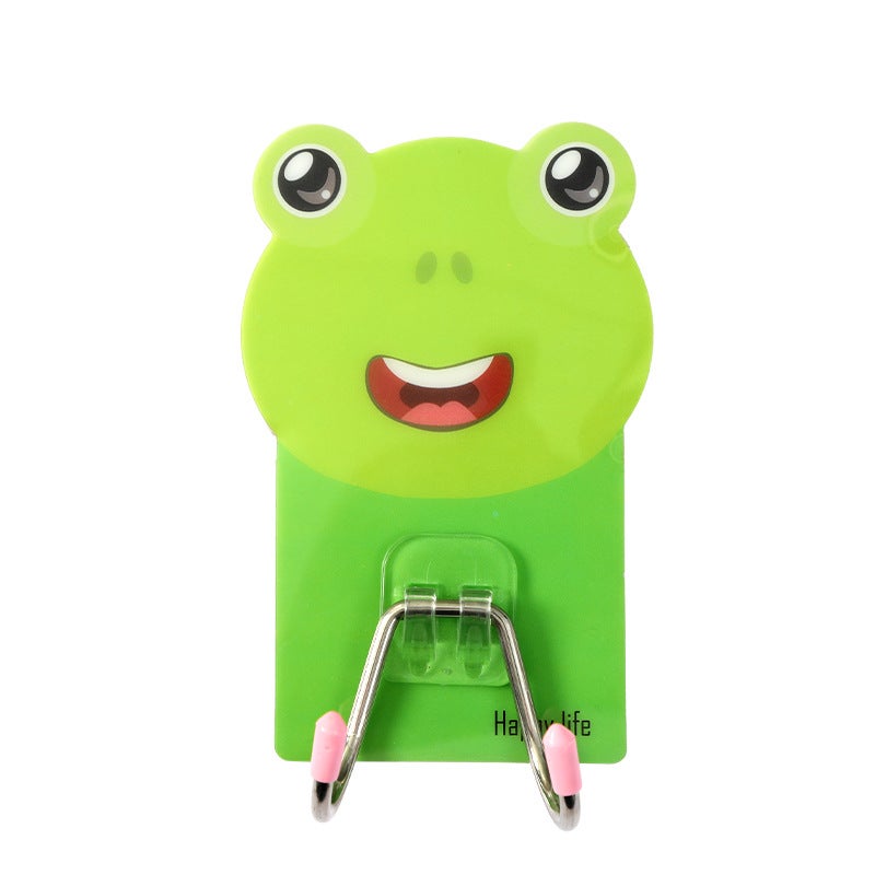 Adhesive Double Hooks for Kitchen  Bathroom Storage Purple Kitten - Image 3