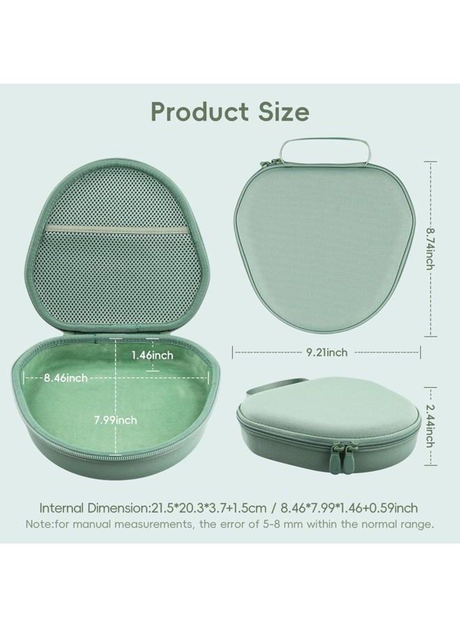 Khanka حافظة صلبة لسماعات أبل AirPods Max اللاسلكية فوق الأذن، حافظة خضراء - Image 4