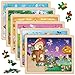 SYNARRY Unicorn Mermaid Princess Fairy Wooden Puzzles for Kids Ages 46 6 Packs 60 PCs Jigsaw Puzzles for Kids Ages 48 Preschool Toys Gifts for Toddlers 35 Wood Puzzles for 3 4 5 6 Year Old Girls - Image 3